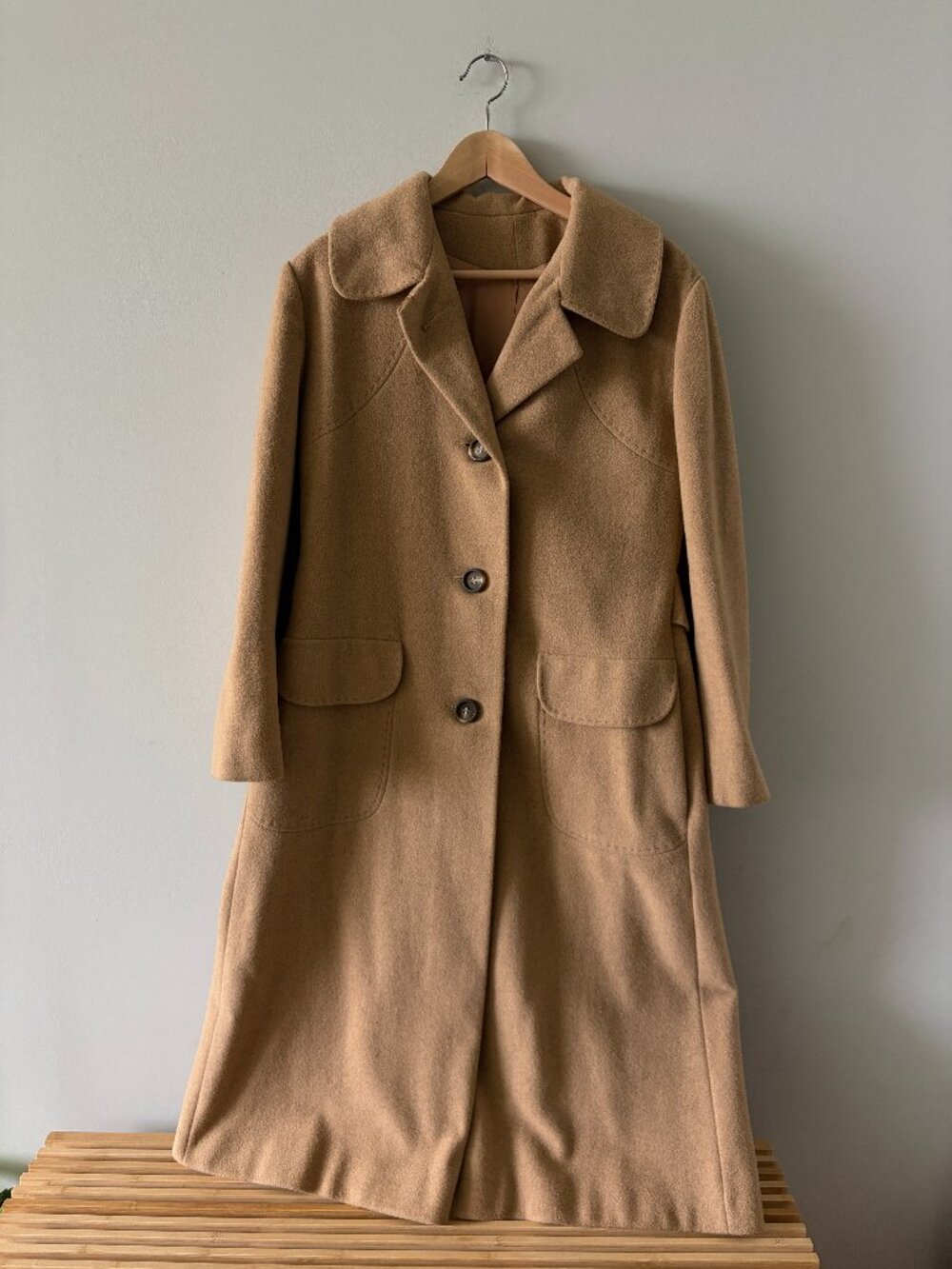 Vintage Golden Luxury Coat - Camel - M/L